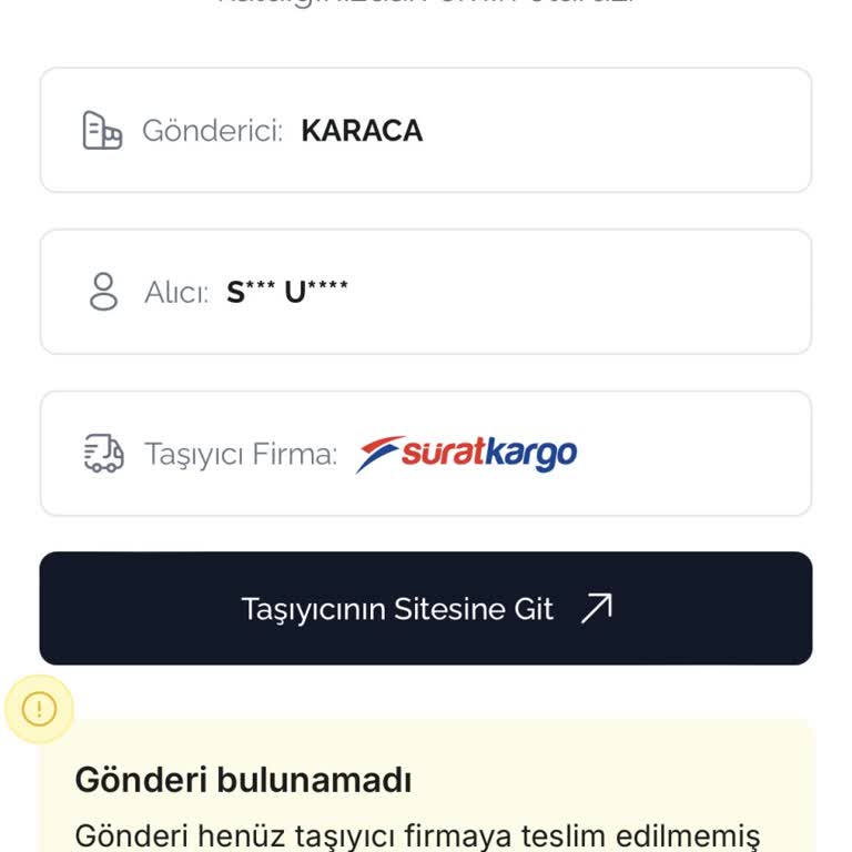 Karaca'dan Aldığım Ürün Kargo Sorunu Yüzünden Mağduriyet Yarattı
