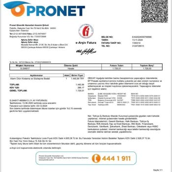 Pronet'in Ciddiyetsiz Hizmetleri Ve Yanıltıcı Faturalama