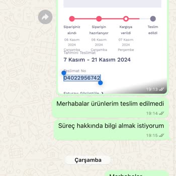 Eksik Teslimat Ve İletişim Sorunları
