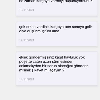 Eksik Ürün Ve İletişimsizlik Sorunu