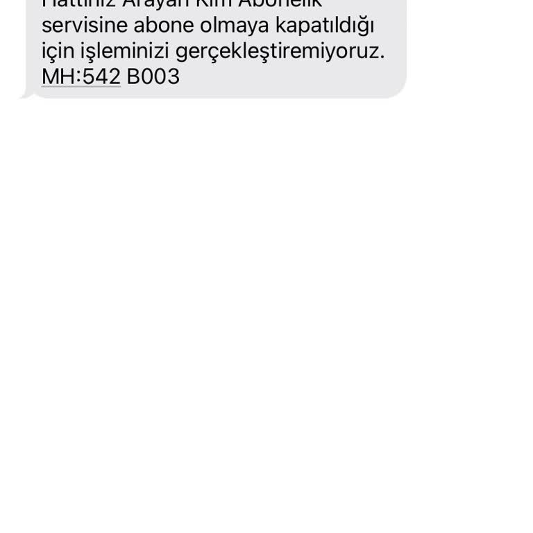 Vodafone'da Mesaj Alım Sorunu