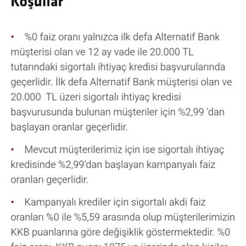 Yanıltıcı Kampanya Ve Faiz Oranı Değişikliği