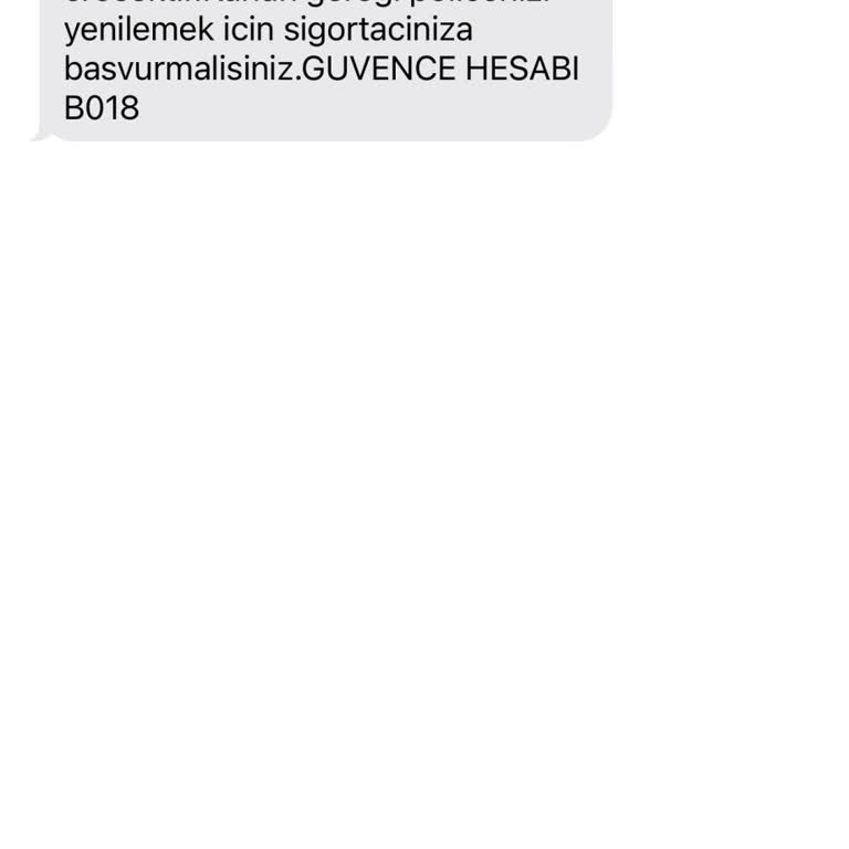 Adıma Kayıtlı Olmayan Araç İçin Gelen Yanıltıcı SMS