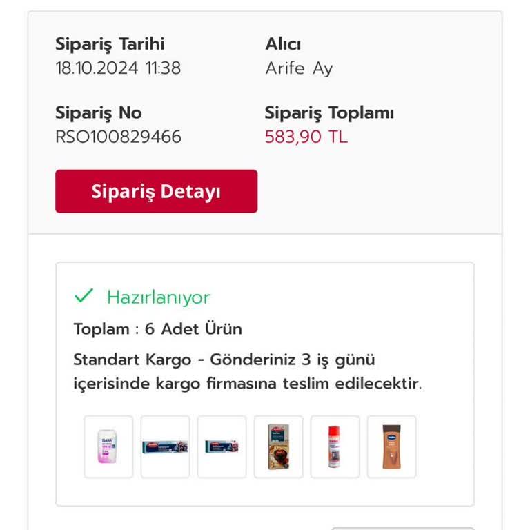Rossmann Sipariş İptali Ve İade Sorunu