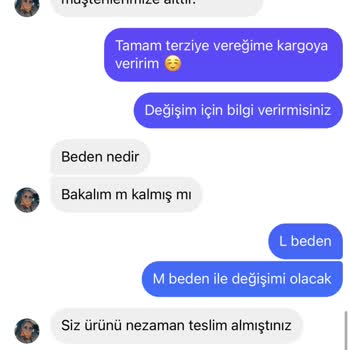 Kargo Ücretiyle Aldığım Ürünün Değişimi Yapılmadı