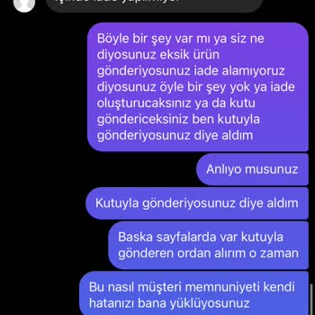 Yanıltıcı Ürün Gönderimi Ve Kötü Müşteri Hizmeti