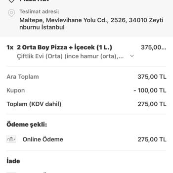 Teslim Edilmeyen Sipariş Ve İletişim Sorunları