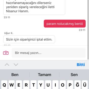 Teslim Edilmeyen Sipariş Ve İletişim Sorunları
