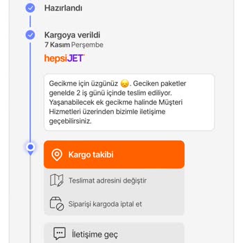 Hepsijet Kargo Sürecinde Yaşanan Gecikme Ve Belirsizlik