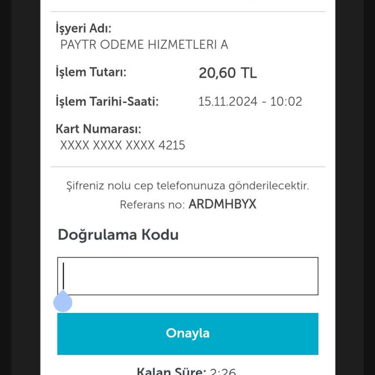 Doğrulama Kodu Gelmiyor, İşlemlerim Aksıyor