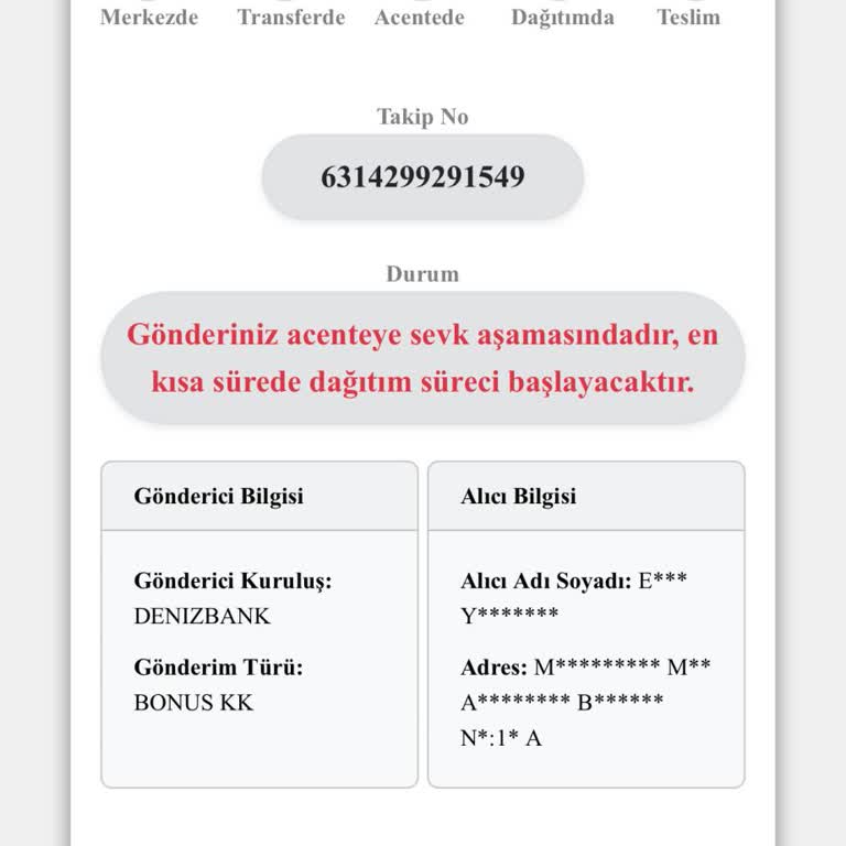 Denizbank Kredi Kartı Teslimatındaki Aksaklık