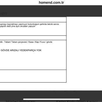 Sürekli Arızalanan Çaycı Ve İade Talebi