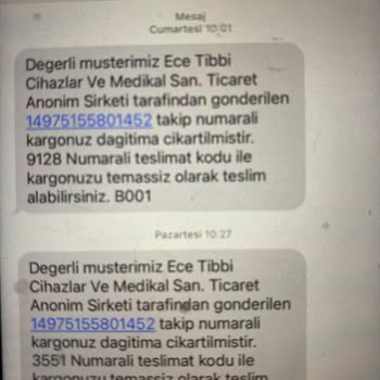 Kargom Nerede? Yeşilırmak Şubesi Teslimat Sorunu