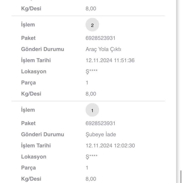 Kargo Teslimatında Sürekli Gecikme Ve Yanıltıcı Bilgilendirme