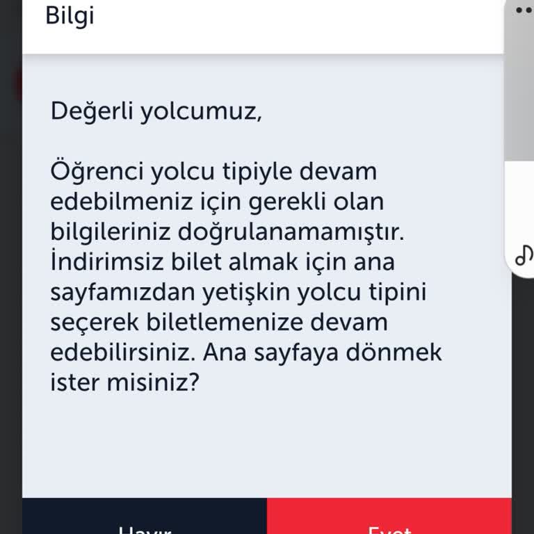 Öğrenci İndirimi Doğrulama Sorunu