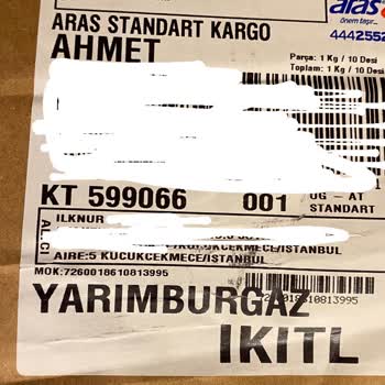 Aras Kargo'nun Eksik Barkod Hatası Ve Yanlış Teslimat