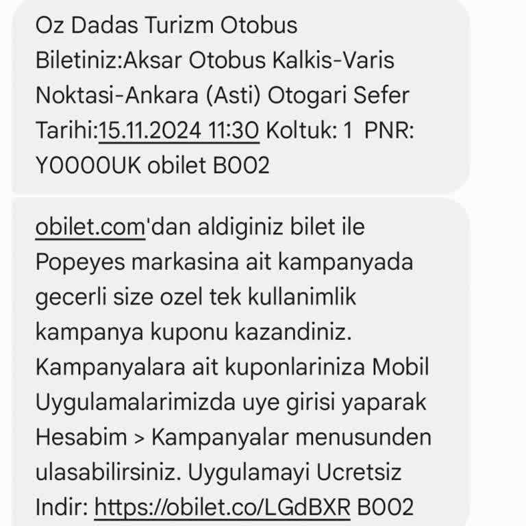 Otobüs Arızası Ve Yetersiz Bilgilendirme Mağduriyeti