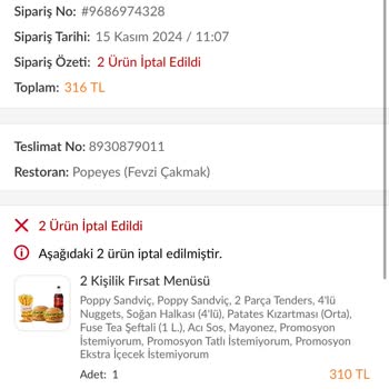 Sürekli İptal Ve Eksik Ürün Sorunlarıyla Karşılaşıyorum