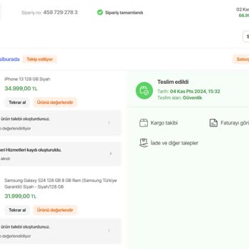 Yanlış Ürün Gönderimi Ve Para İadesi Sorunu