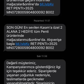 Penti'nin Kampanya Ve İptal Sorunları