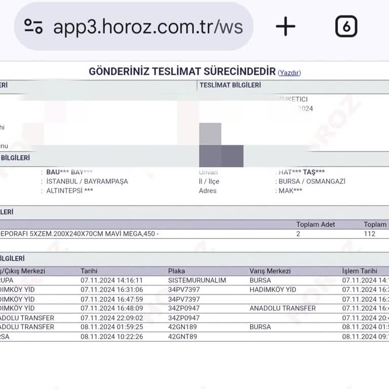 Bauhaus Ve Horoz Lojistik Arasında Kalan Kargo Mağduriyeti