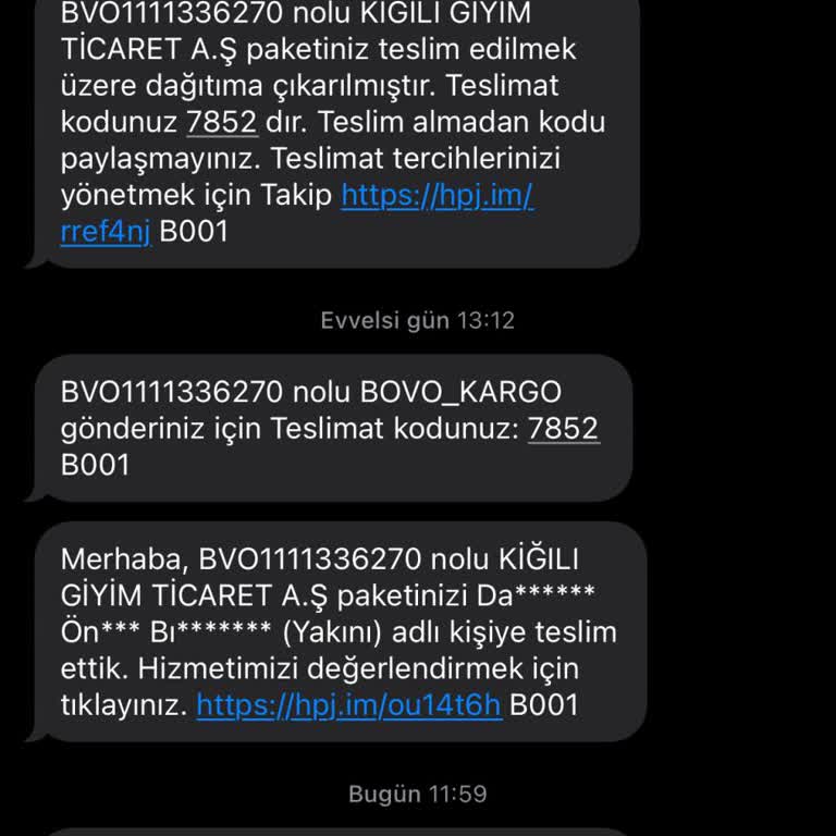 Yanlış Kargo Mesajları Ve Kişisel Bilgi İhlali