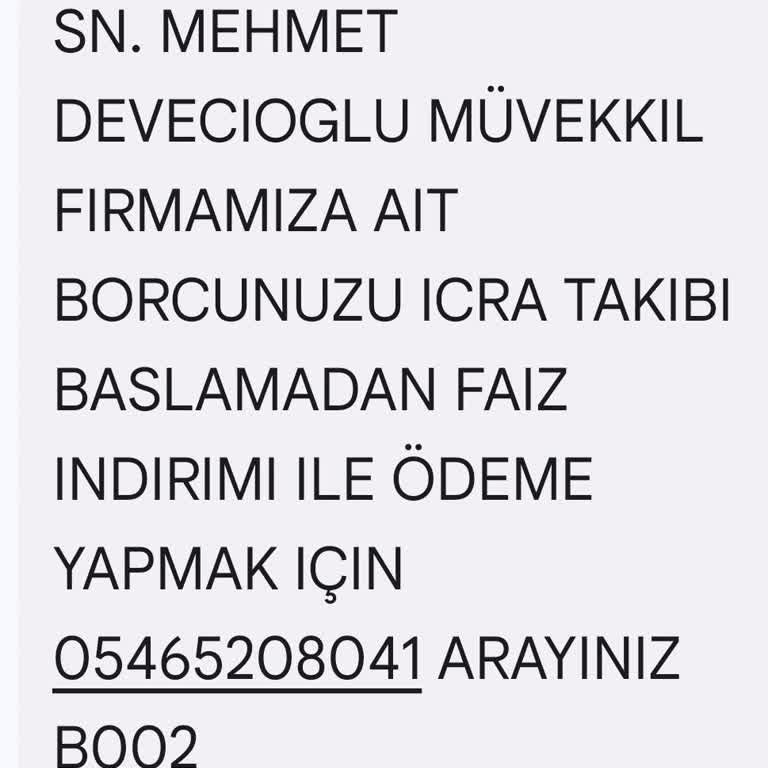 Üçkoçlar Hukuk Bürosu'ndan İzinsiz Veri Kullanımı Ve Usulsüz İcra Tehdidi
