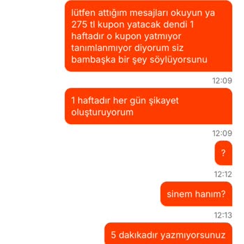 Yanlış Sipariş Ve Kupon Sorunu