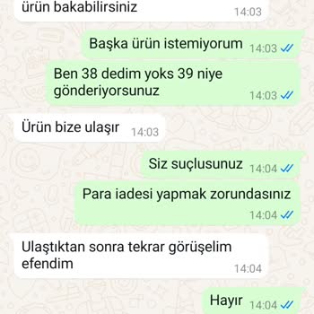 Yanlış Ürün Gönderimi Ve İade Sorunu