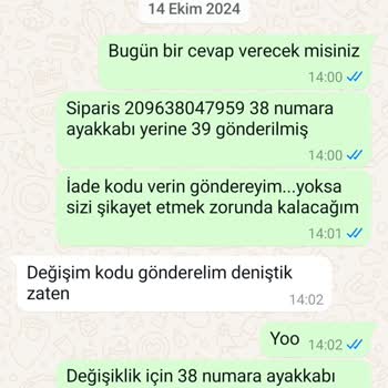 Yanlış Ürün Gönderimi Ve İade Sorunu