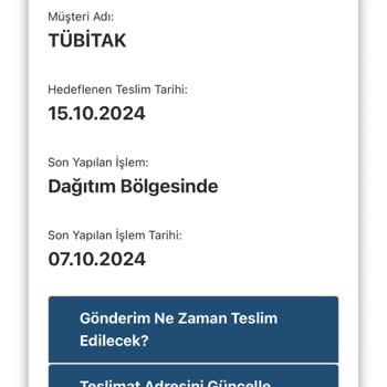 TÜBİTAK Kargom 2 Aydır Teslim Edilmedi