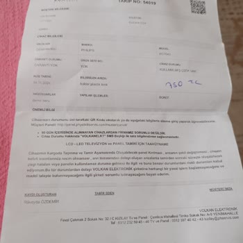 Garanti Süresi Ve Ücret Talebi Sorunu