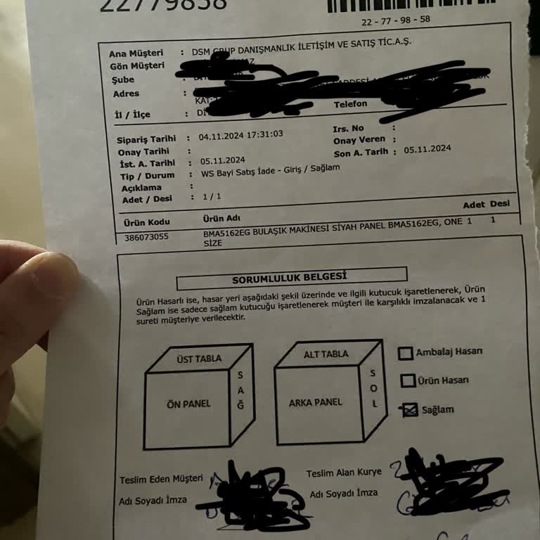 Yanlış Renk Ve Geciken İade Süreci