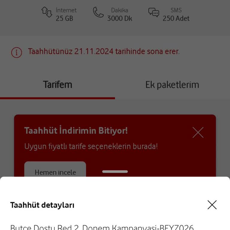 Vodafone Tarifemdeki Belirsizlik Ve Müşteri Hizmetleri Sorunu