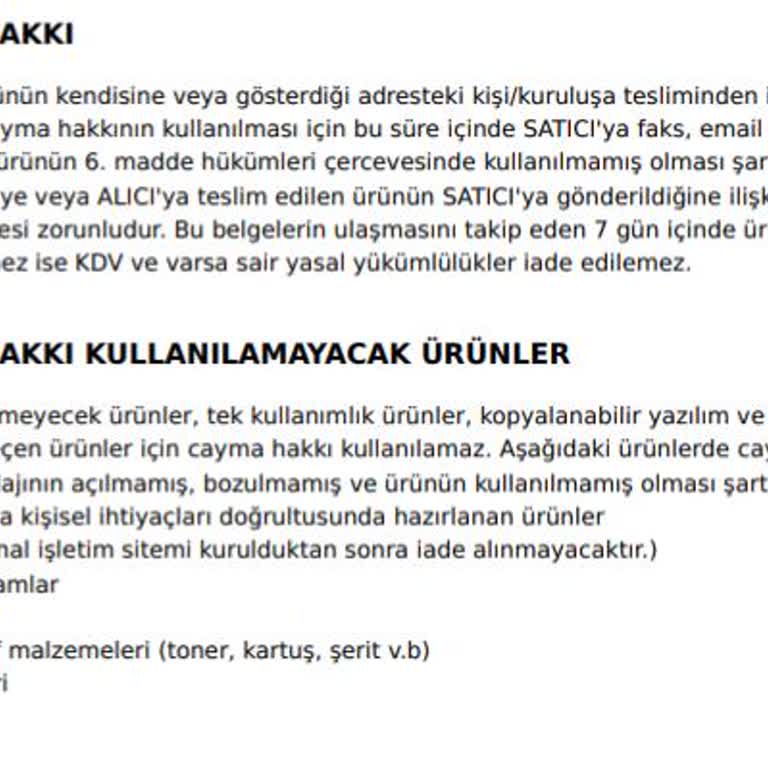 İade Sürecinde Yaşanan Sorunlar