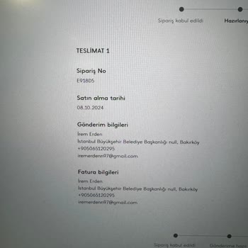 Unutulan Siparişin Uzayan Teslim Süresi