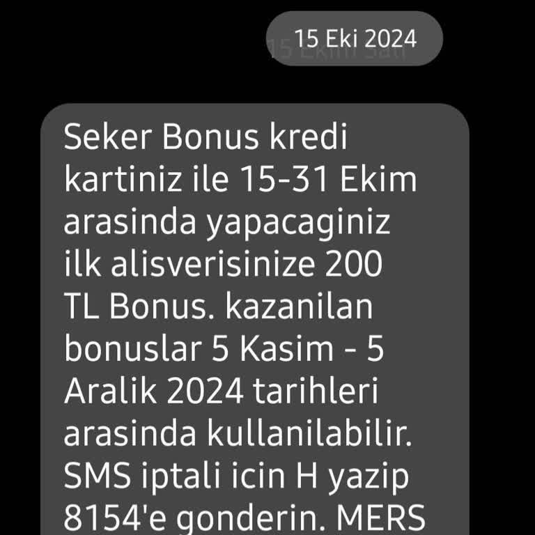 Yanlış SMS Nedeniyle Kaybolan Bonus Puanlar
