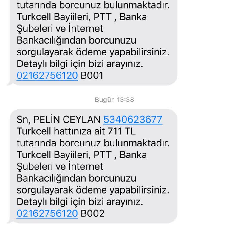 Yanlış Fatura Mesajları: Turkcell Hattım Yok!