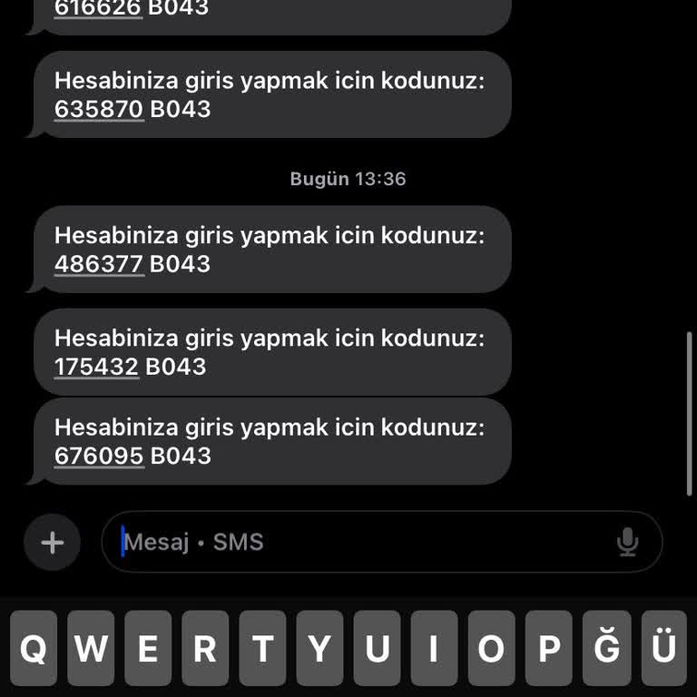 Alotell'den Gelen Bilinmeyen Kod Mesajları