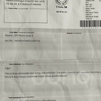 Yanlış Seri Numaraları Nedeniyle Onarım Sorunu