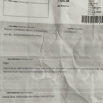 Yanlış Seri Numaraları Nedeniyle Onarım Sorunu