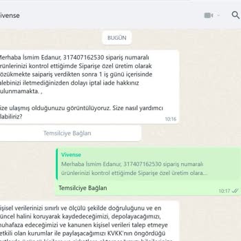 Vivense Nakliye Ve İade Sürecinde Büyük Hayal Kırıklığı