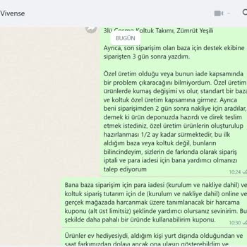 Vivense Nakliye Ve İade Sürecinde Büyük Hayal Kırıklığı