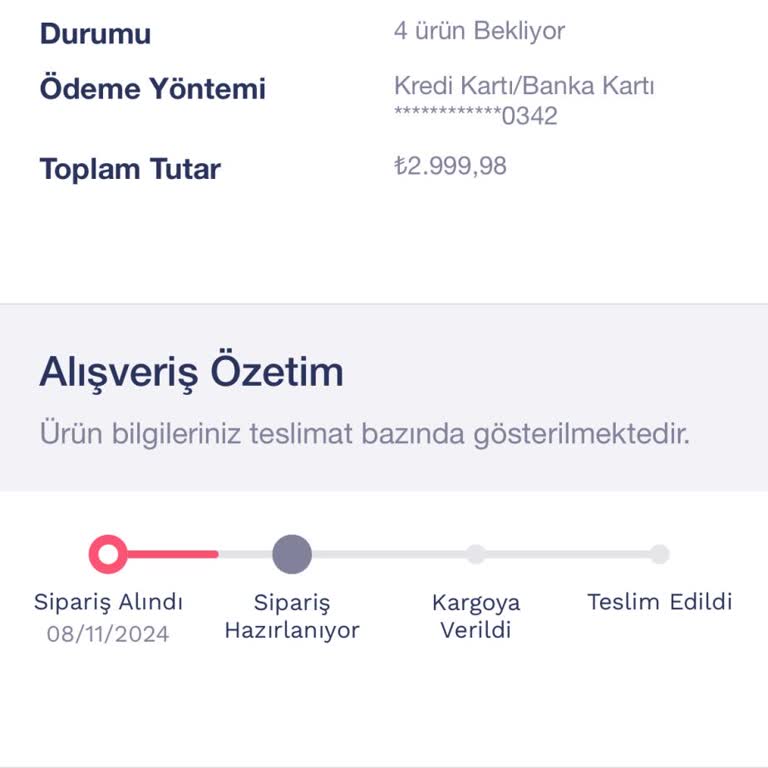 Sipariş Durumu Ve Müşteri Hizmetleri Sorunu