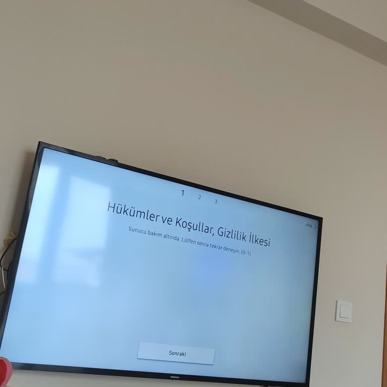 Smart TV'de İnternet Erişim Sorunu