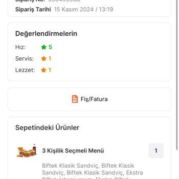 Yanlış Sipariş Ve Yetersiz Müşteri Hizmeti