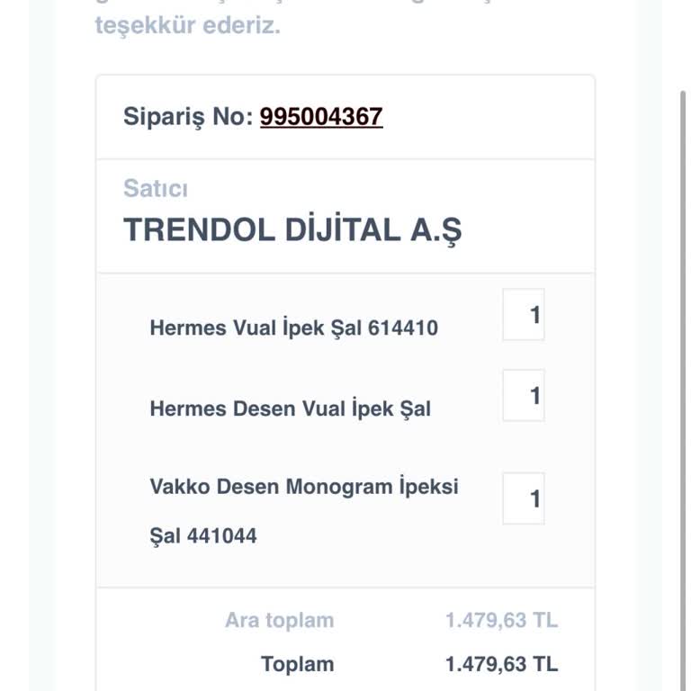 Organic Scarfs Şallarım Nerede Paramı Geri İstiyorum!