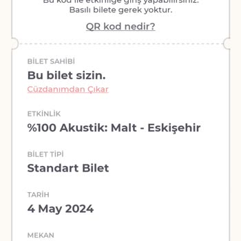 İptal Edilen Konserin İadesi Yapılmıyor