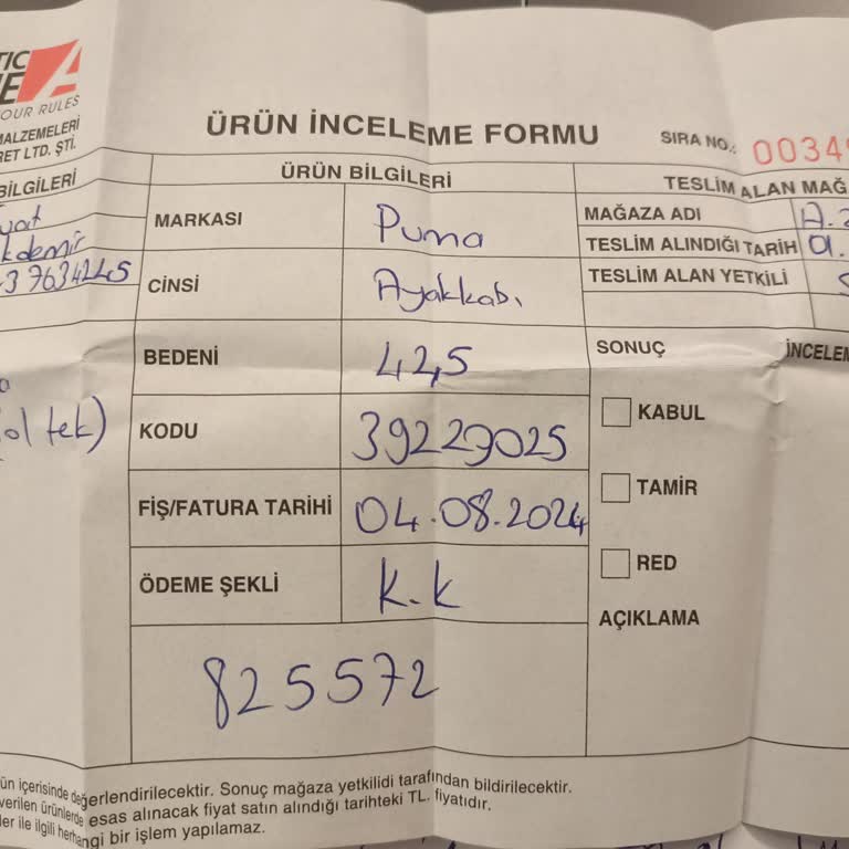 Athletic Zone Ayakkabı Kalitesi Ve Müşteri Hizmeti Hayal Kırıklığı