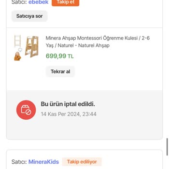 Hepsiburada'da Haberim Olmadan İptal Edilen Siparişler Ve Maddi Zarar